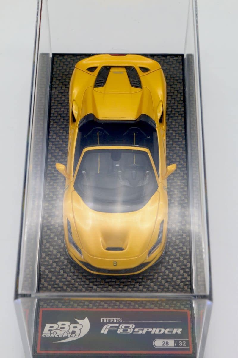 Amazon | BBR 1/43 Ferrari F8 Tributo spider Giallo Tristrato